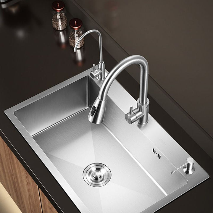Lisslune | Contemporary Style Kitchen Sink Stainless Steel Colorfast Built-in Sink