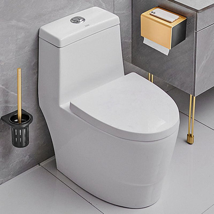 Lisslune | Contemporary Bath Accessories Set Black & Golden Bath Shelf/Towel Bar
