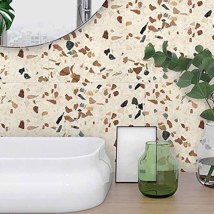 Lisslune | Brown non-slip floor tile 30 cm x 60 cm brick effect single tile PVC