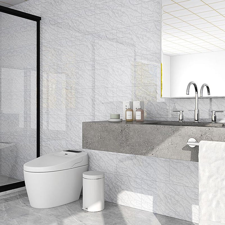 Lisslune | 10-Pack 12" x 23" PVC rectangular Peel & Stick subway tile kitchen and bathroom