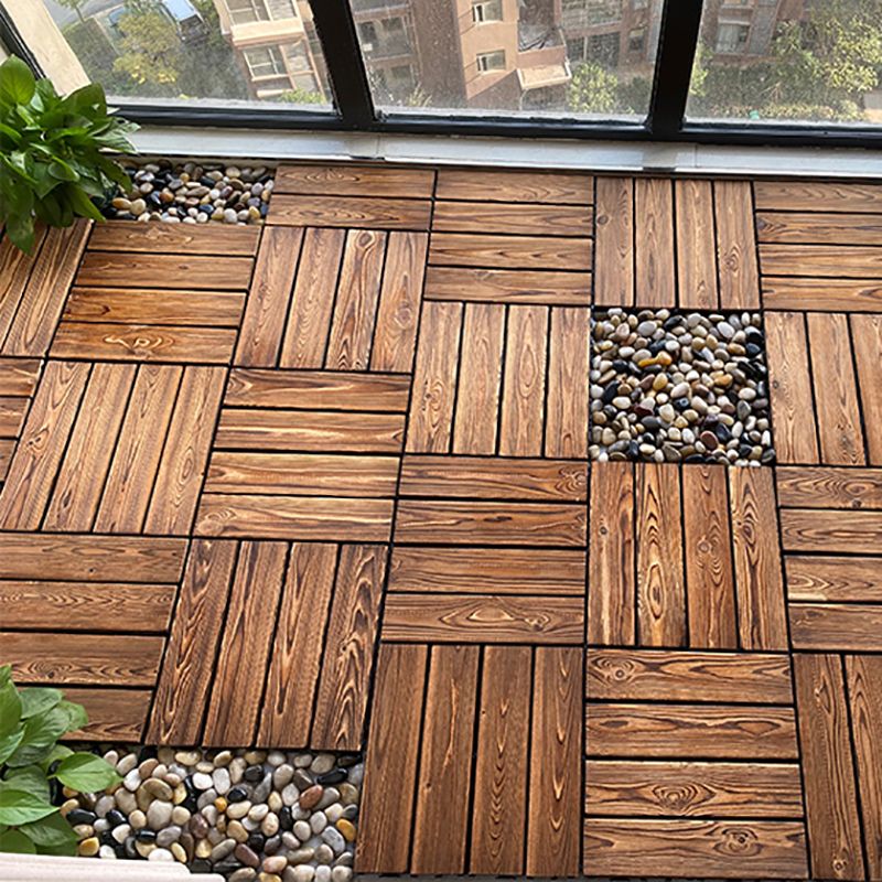 Lisslune | Outdoor composite decking tiles with snap-in stripe detail kit decking tiles