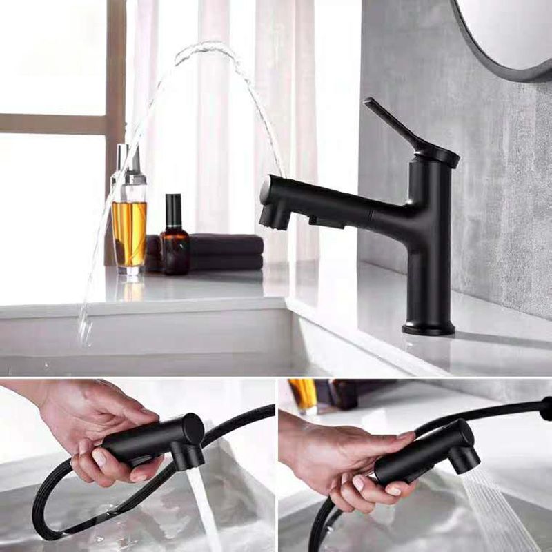 Lisslune | Contemporary Sink Faucet Plian Low Arc Center-Set Bathroom Faucet