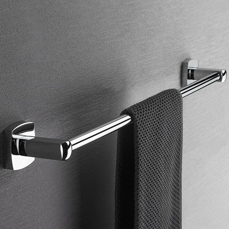 Lisslune | Polished Chrome Modernism Bathroom Accessory Set Bath Shelf / Towel Bar / Bathrobe Hook Included