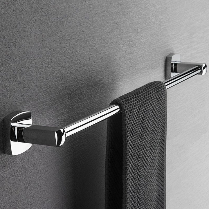 Lisslune | Polished Chrome Modernism Bathroom Accessory Set Bath Shelf / Towel Bar / Bathrobe Hook Included