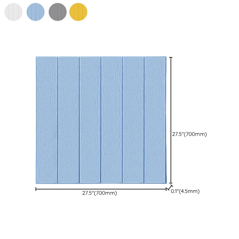 Lisslune | Solid color 3D embossed wall panel waterproof foam interior wall tile