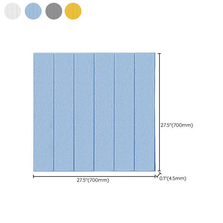Lisslune | Solid color 3D embossed wall panel waterproof foam interior wall tile