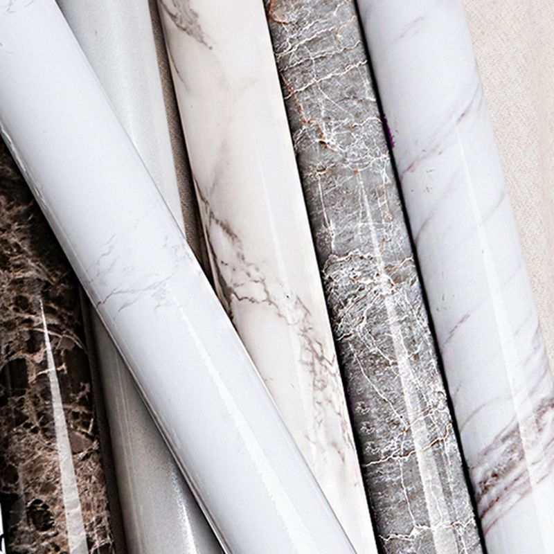 Lisslune | Modern Splash Guard Tile Waterproof Marble Print Peel and Stick Tile for the Kitchen