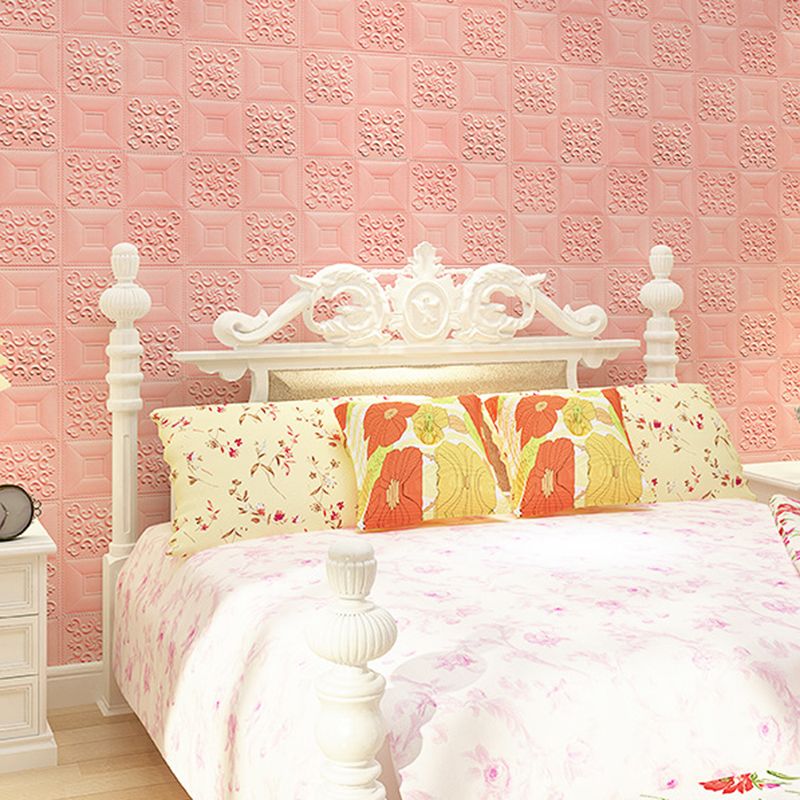 Lisslune | Modern Wall Panel Peel and Stick Texture Effect Design Square Wall Panel