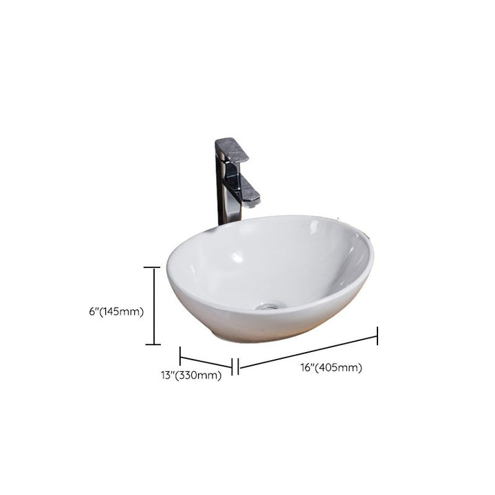 Lisslune | Modern Basin Solid Color Porcelain Sink