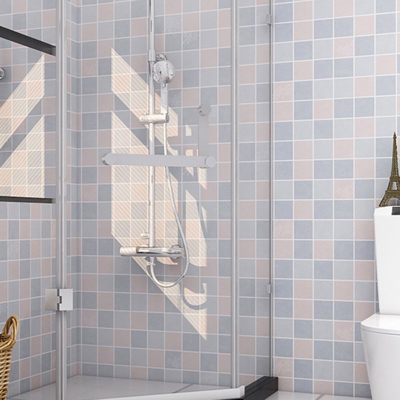 Lisslune | Modern Peel & Stick Tile Plastic Grid Peel/Stick Splash Guard Tile for Shower