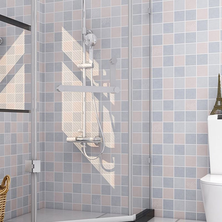 Lisslune | Modern Peel & Stick Tile Plastic Grid Peel/Stick Splash Guard Tile for Shower