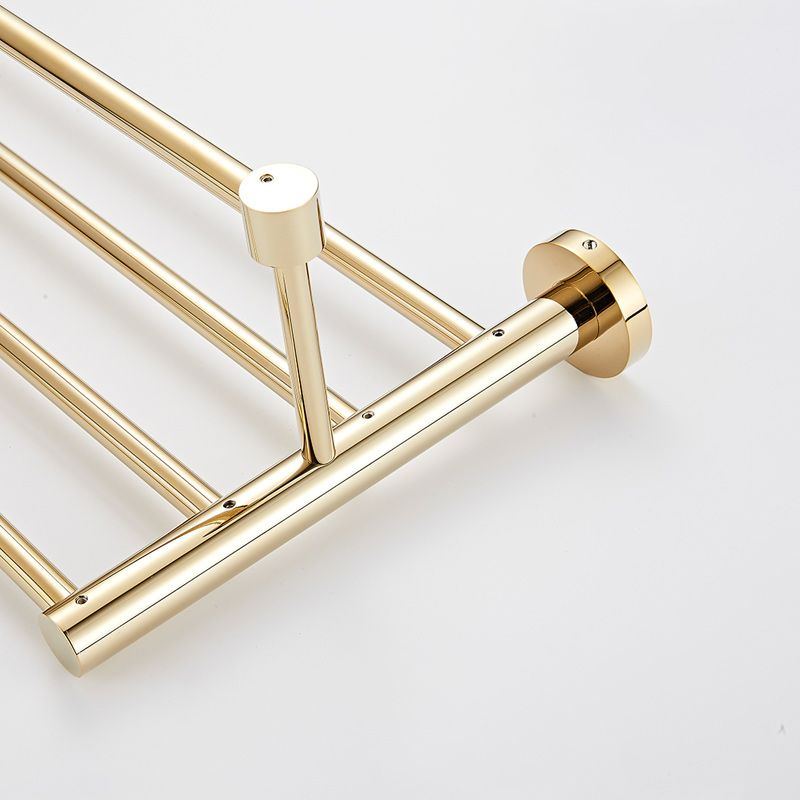 Lisslune | 4 Pieces Traditional Bathroom Accessory Set Brass Bathroom Set in Matte Gold