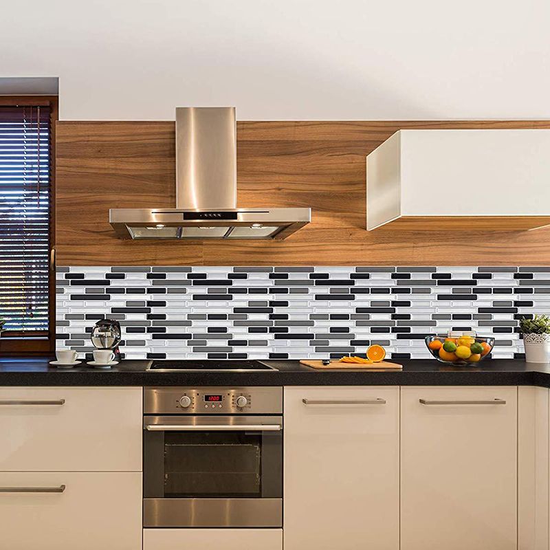 Lisslune | Peel & Stick Subway Tile Stain Resistant Plastic Rectangle Peel and Stick Tile 2-Pack
