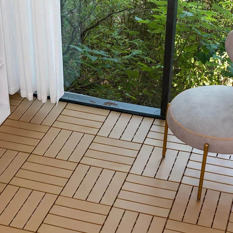 Lisslune | Classic Cover Tile Laying Pattern Wood Outdoor Floor Tile