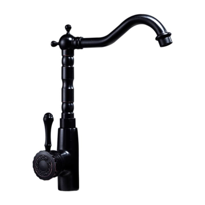 Lisslune | Glam Style Basin Faucet with Swivel Spout and Lever Handle