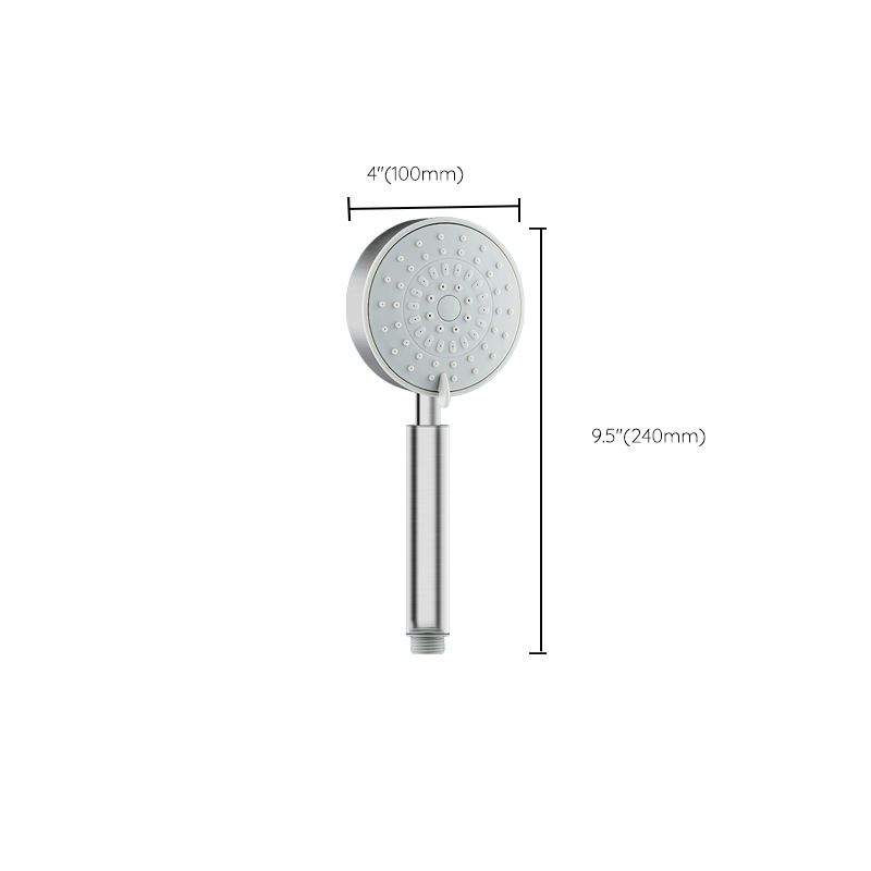 Lisslune | Stainless Steel Round Hand Shower Adjustable Spray Pattern Shower Head