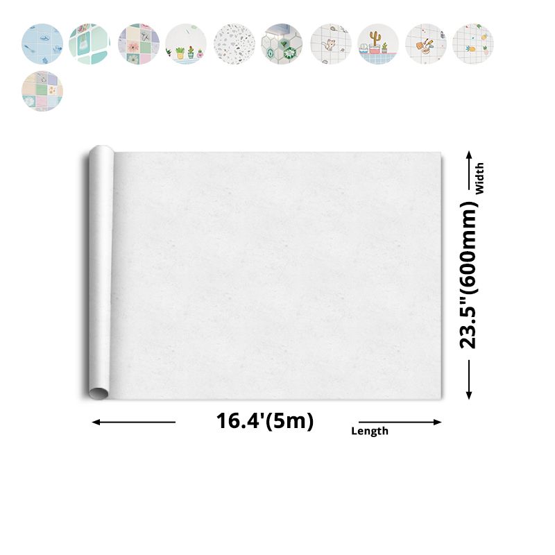 Lisslune | Modern Peel & Stick Field Tile Plastic Wallpaper for Backsplash Wall