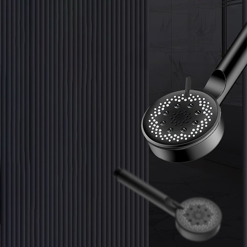 Lisslune | Classic Plastic Shower Head 5 Settings Round Handheld Shower Heads