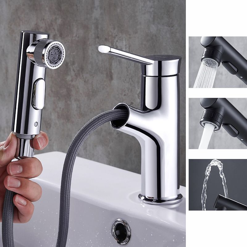 Lisslune | Contemporary Pull-out Sink Faucet with Lever Handle