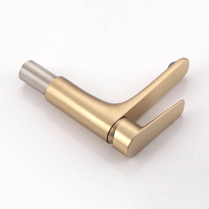 Lisslune | Light Luxury Sink Faucet with Lever Handle Single Hole Bathroom Faucet