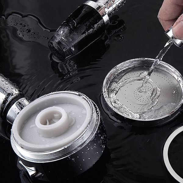 Lisslune | Contemporary Handheld Showerhead Round 3 Settings Sprayhead in Silver