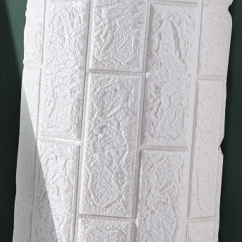 Lisslune | Modern wall-ceiling element for sticking with 3D embossing in white