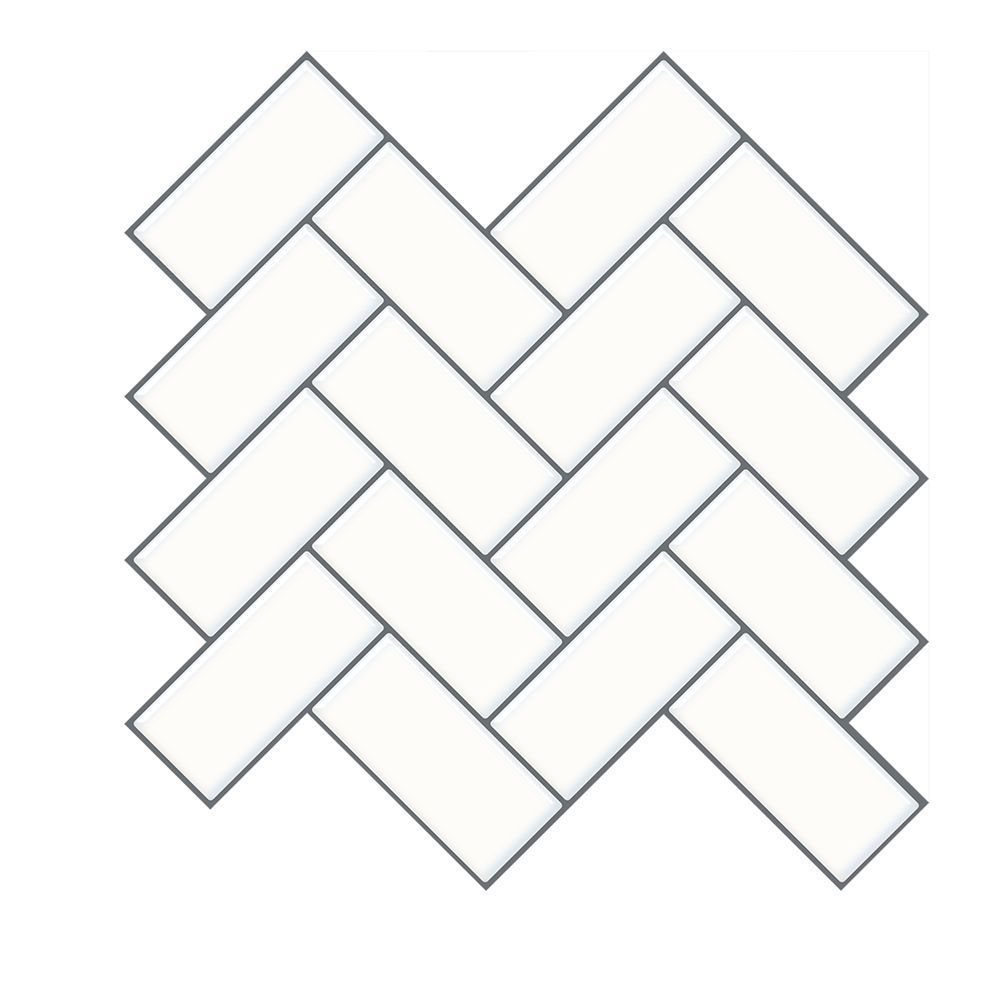 Lisslune | Matte Square Peel & Stick Tile Stone Composite Subway Tile for Kitchen Backsplash