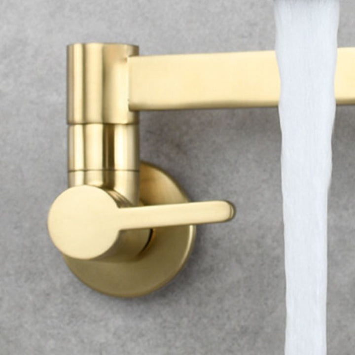 Lisslune | Beautiful Wall-Mounted Brass Fixtures Stain-Resistant Wall-Mounted Bathroom Faucet