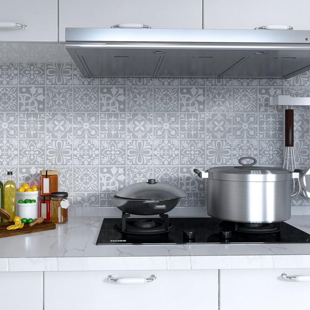 Lisslune | Contemporary Peel & Stick Field Tile Plastic Mosaic Tiles Wallpaper
