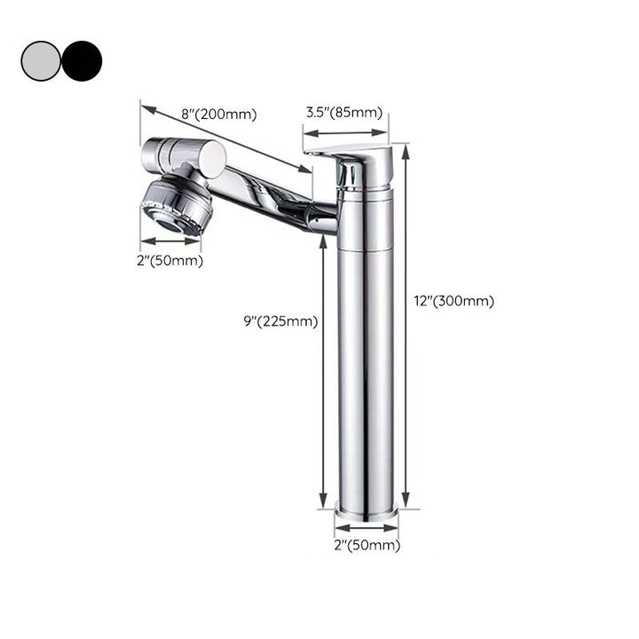 Lisslune | Glam Style Faucet Single Handle Basin Mixer with Waterfall Spout