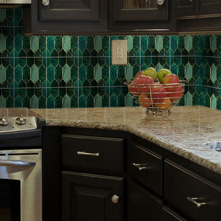 Lisslune | Mosaic Tiles Wallpaper Plastic Contemporary Removable & Stick Mosaic Tile