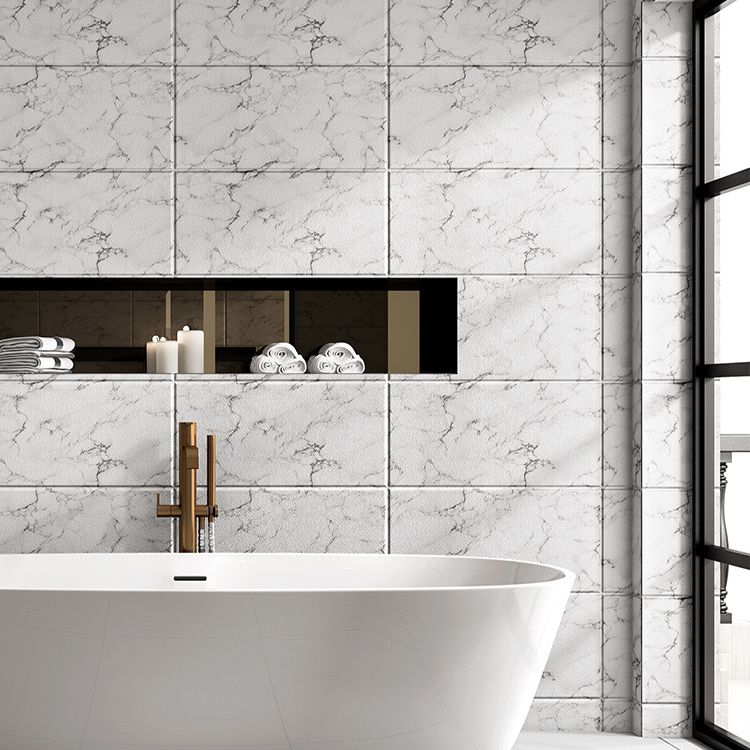 Lisslune | Marbled scratch-resistant PVC tile Peel and stick tile for backsplash wall