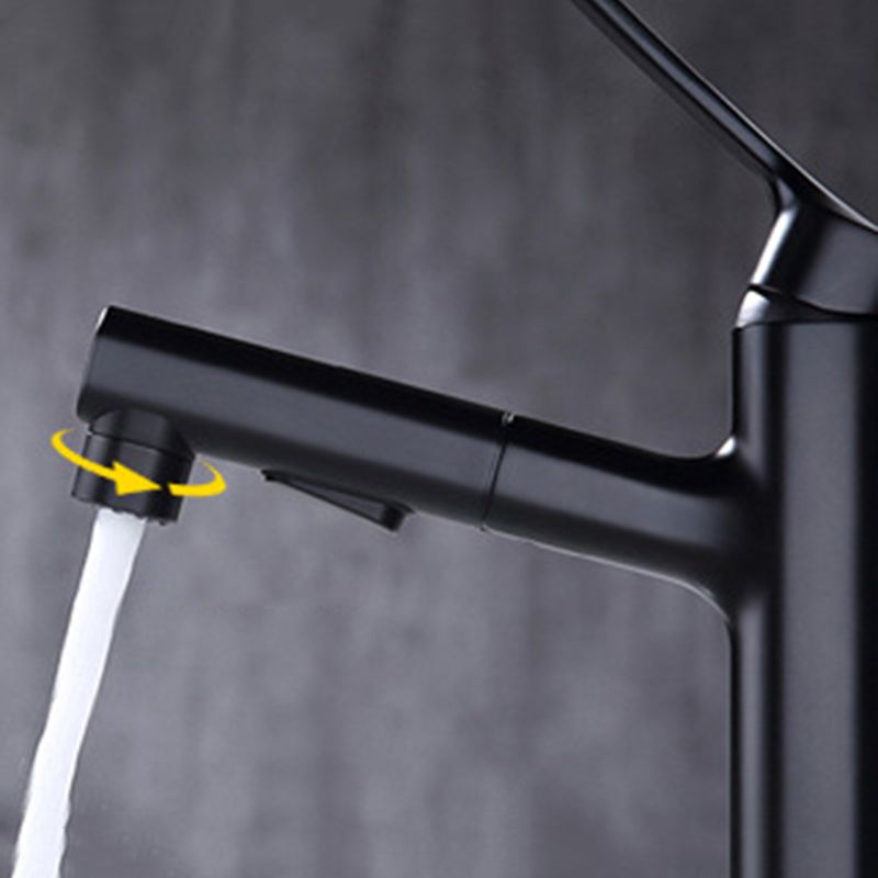 Lisslune | Round Vessel Sink Bathroom Faucet Simple Style Faucet with Brass Material