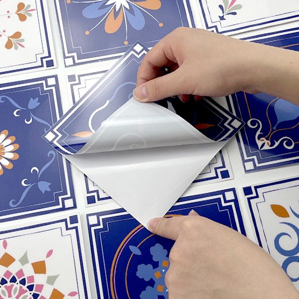 Lisslune | Square Peel & Stick Mosaic Tile PVC Waterproof Mosaic Tile Wallpaper