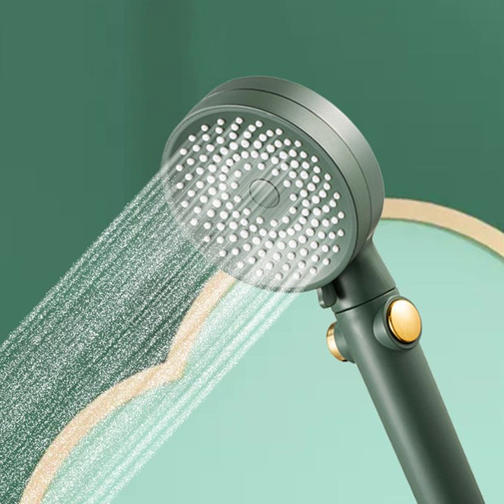 Lisslune | Contemporary Round Shower Head Combo Handheld Shower Head 9.8 Inch H Spray Head