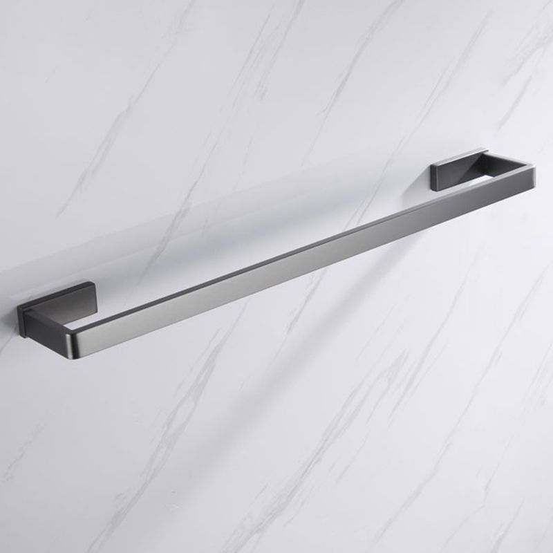 Lisslune | Gray 5-piece modern bathroom accessory set made of stainless steel