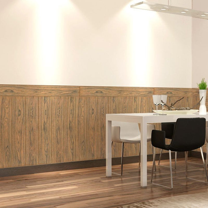 Lisslune | Modern Wood Paneling Smooth Wall Indoor Wood Planks Set of 2