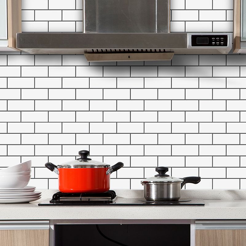 Lisslune | Peel & Stick Subway Tile PVC Stain Resistant Rectangular Peel and Stick Tile for the Kitchen