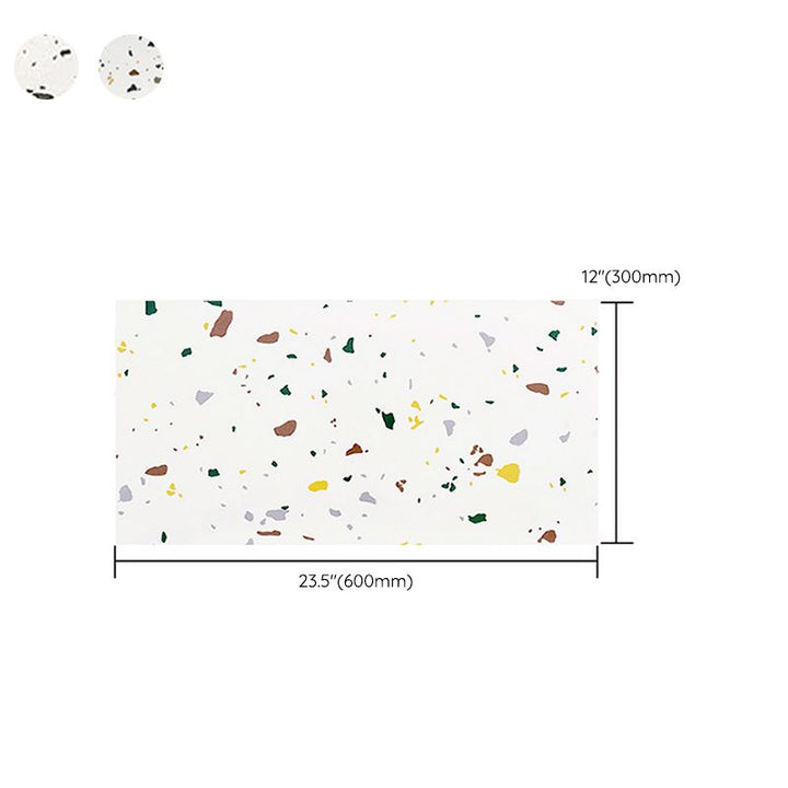 Lisslune | Polygon Peel and Stick Back Wall Tile PVC Smooth Peel and Stick Tile for Kitchen