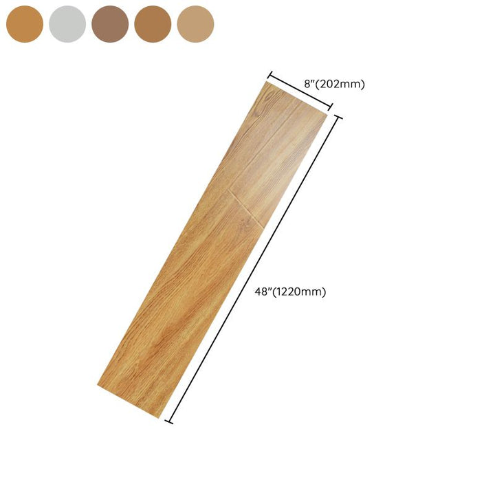 Lisslune | Brown Laminate Flooring Scratch Resistant Natural Oak Laminate with Click Lock