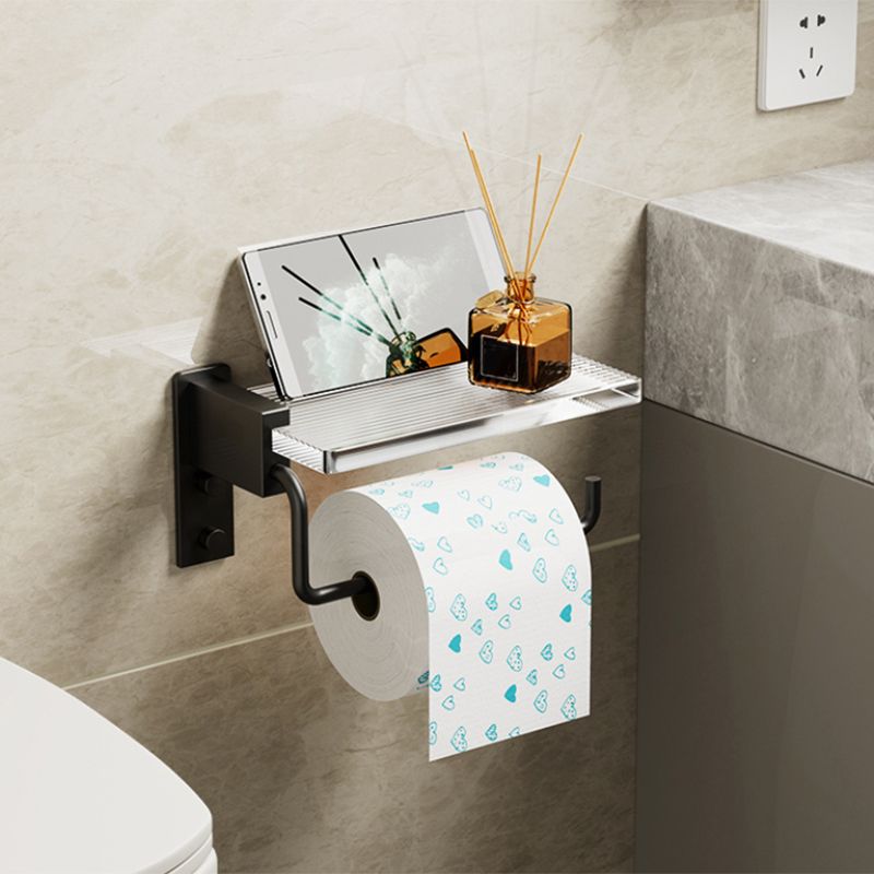 Lisslune | Modern Bathroom Accessories Set Black Towel Bar Bathroom Shelf Bathroom Fittings Set