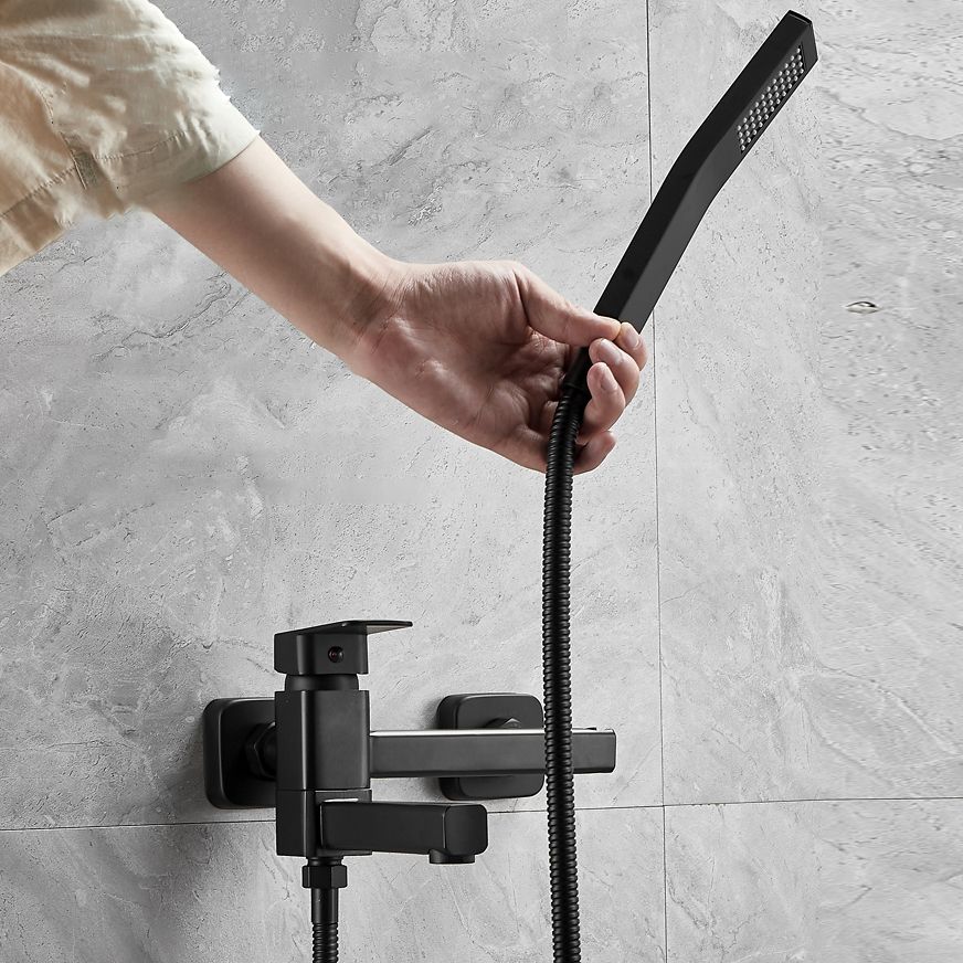 Lisslune | Wall-mounted metal bathtub faucet low arc swivel bathroom faucet
