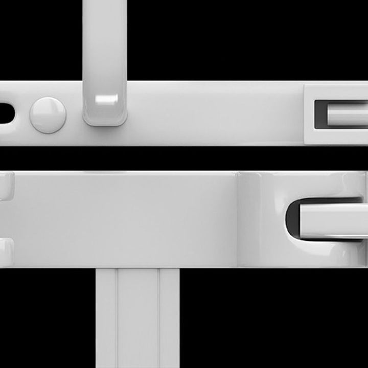 Lisslune | White Bathroom Accessories Set Contemporary Aluminum Bathroom Accessories Kit with Towel Rail