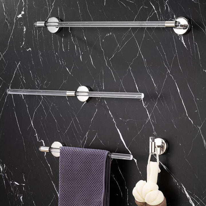 Lisslune | Modern Bathroom Accessory Set Towel Bar Silver/Gold/Black Bathroom Accessories