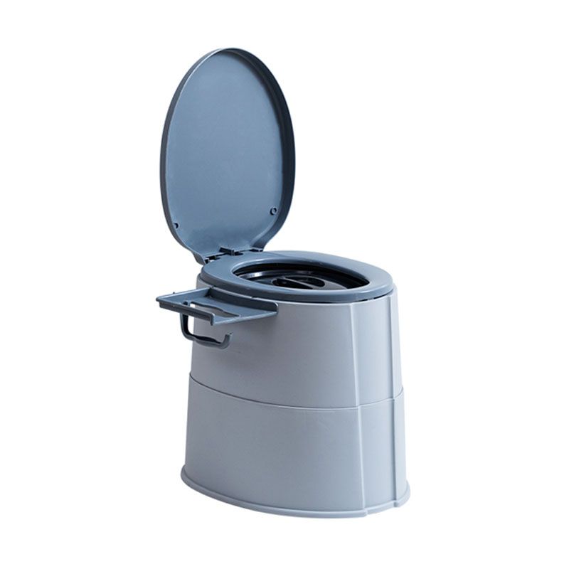 Lisslune | Modern Flush Toilet Plastic Round Floor Mounted Toilet Bowl for Bathroom
