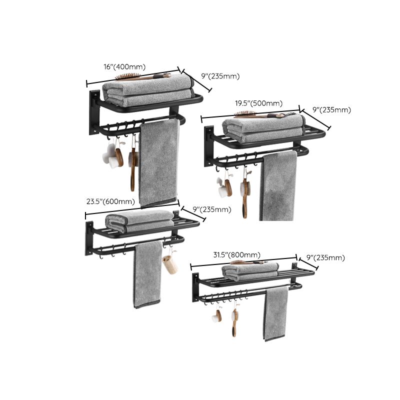 Lisslune | Matt Black Bathroom Accessory Set Modern Bathroom Accessory as Individual Piece or as Set