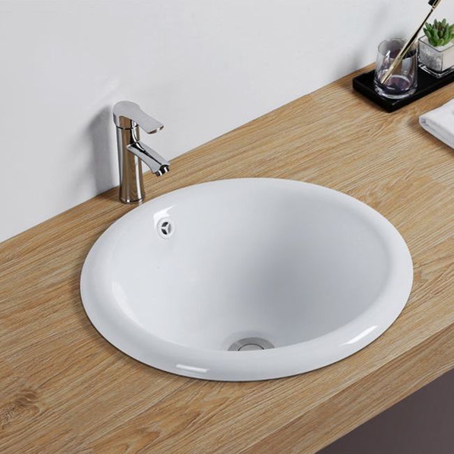 Lisslune | Contemporary oval wash stand ceramic metal undercounter basin