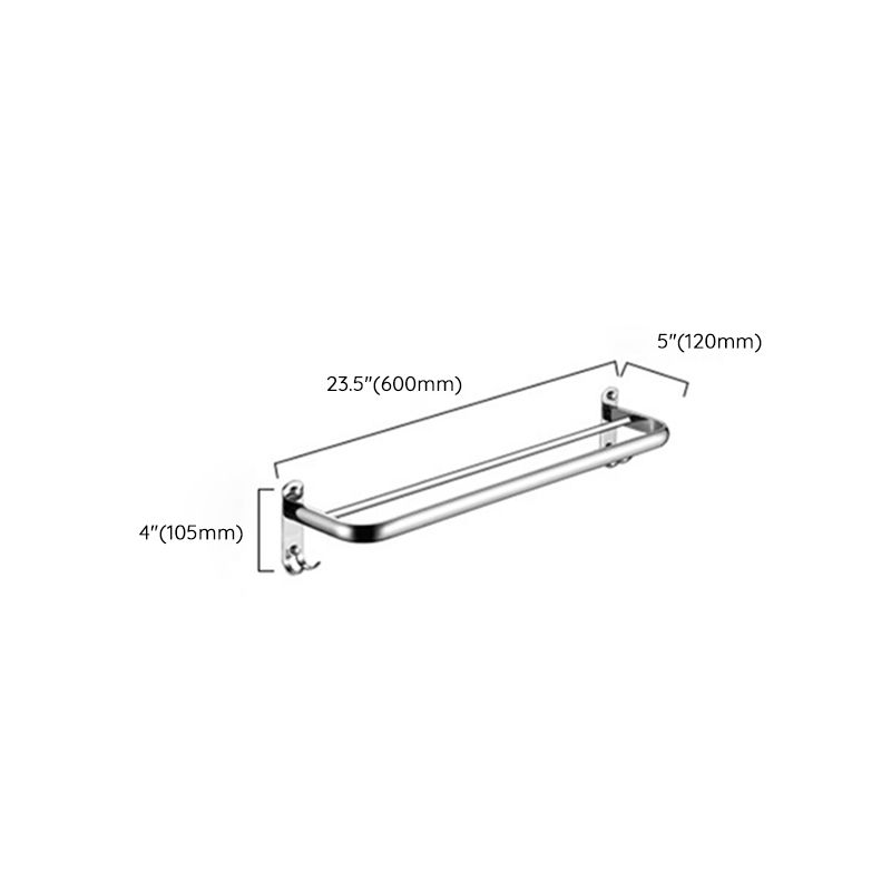 Lisslune | Modern Stainless Steel Bathroom Shelf Paper Holder Bathroom Accessory Set