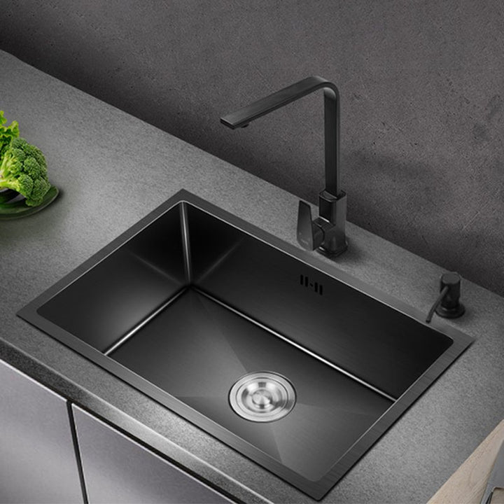 Lisslune | Classic sink made of stainless steel built-in sink with scratch-resistant basin for the kitchen