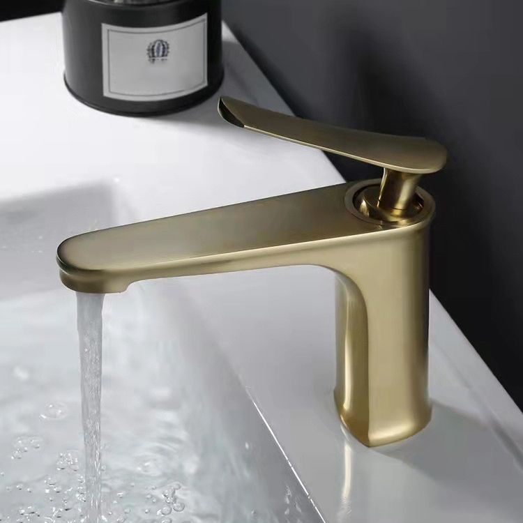 Lisslune | 1 Handle Full Copper Bathroom Sink Faucet Nordic Modern Vanity Faucet with Drain
